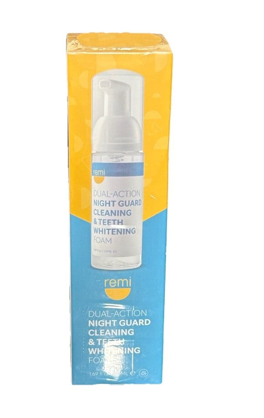 Remi Dual Action Night Guard Cleaning And Teeth Whitening Foam 1.6 Fl Oz
